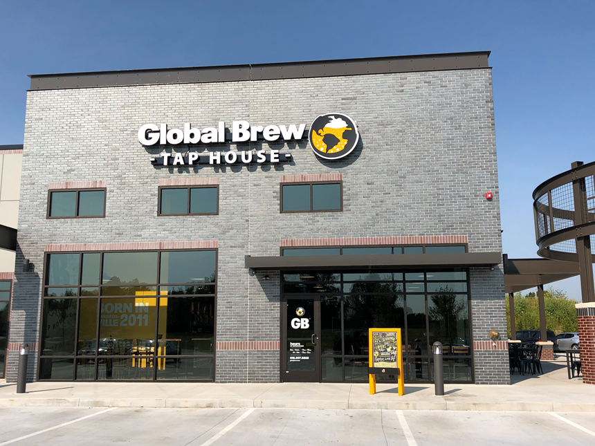 global brew tap house storefront